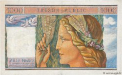 1000 Francs TRÉSOR PUBLIC FRANCIA  1955 VF.35.01 q.BB
