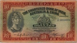 10 Dollars HONG KONG  1941 P.055c q.MB