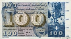 100 Francs SWITZERLAND  1957 P.49b AU+