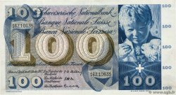 100 Francs SUISSE  1957 P.49b SPL