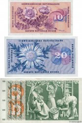 10 à 50 Francs SWITZERLAND  1961 P.LOT VF