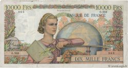 10000 Francs GÉNIE FRANÇAIS FRANKREICH  1949 F.50.21 fS