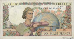 10000 Francs GÉNIE FRANÇAIS FRANKREICH  1950 F.50.41 fS