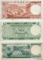 50 Cents, 1 Dollar et 2 Dollars FIDJI  1969 P.LOT TTB