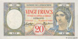 20 Francs DSCHIBUTI   1941 P.07A fVZ