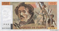 100 Francs DELACROIX modifié  FRANCE  1986 F.69.10
