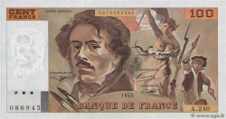 100 Francs DELACROIX imprimé en continu  FRANCE  1993 F.69bis.08