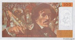 100 Francs DELACROIX 442-1 & 442-2 FRANKREICH  1994 F.69ter.01b fST+