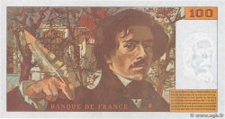 100 Francs DELACROIX 442-1 & 442-2 FRANCE  1994 F.69ter.01b UNC-
