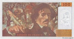 100 Francs DELACROIX 442-1 & 442-2 FRANKREICH  1994 F.69ter.01b fST+