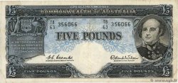 5 Pounds AUSTRALIA  1961 P.35a BB