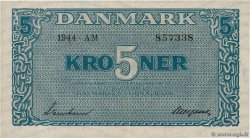 5 Kroner DENMARK  1944 P.035a AU-