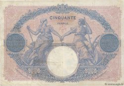 50 Francs BLEU ET ROSE FRANCE  1906 F.14.18 F+