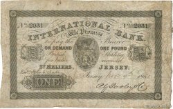 1 Pound JERSEY  1865 PS.161 VG