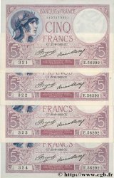 5 Francs FEMME CASQUÉE Consécutifs FRANCE  1933 F.03.17 pr.NEUF