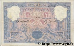 100 Francs BLEU ET ROSE FRANCE  1901 F.21.15 pr.TTB