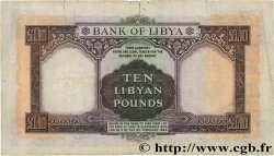 10 Pounds LIBYA  1963 P.27 VG