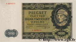 500 Zlotych POLONIA  1940 P.098 FDC