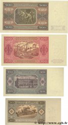 10, 20, 100 et 500 Zlotych Lot POLAND  1949 P.LOT UNC
