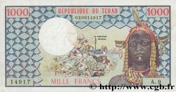 1000 Francs CHAD  1978 P.03b XF