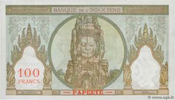 100 Francs TAHITI  1961 P.14d XF-
