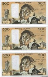 500 Francs PASCAL Consécutifs FRANCIA  1992 F.71.49