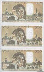 500 Francs PASCAL Consécutifs FRANCIA  1992 F.71.49 FDC