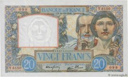 20 Francs TRAVAIL ET SCIENCE FRANCE  1941 F.12.19