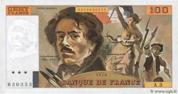 100 Francs DELACROIX FRANKREICH  1978 F.68.03 VZ+