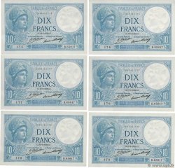 10 Francs MINERVE Consécutifs FRANKREICH  1932 F.06.16 fST