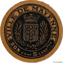 5 Centimes FRANCE régionalisme et divers Mayenne 1917 JP.53-37