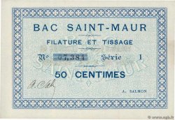 50 Centimes FRANCE regionalismo e varie Bac Saint-Maur 1914 JP.62-0051