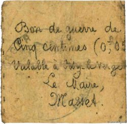 5 Centimes FRANCE regionalismo y varios Oisy-Le-Verger 1914 JP.62-1337