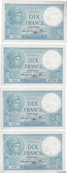 10 Francs MINERVE modifié Consécutifs FRANCIA  1939 F.07.09 AU+