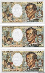 200 Francs MONTESQUIEU Consécutifs FRANCE  1988 F.70.08 SPL