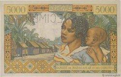 5000 Francs Spécimen MADAGASCAR  1950 P.049as UNC-