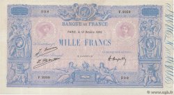 1000 Francs BLEU ET ROSE FRANKREICH  1925 F.36.41 VZ