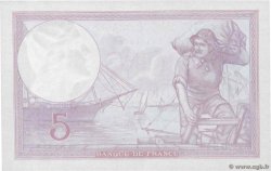 5 Francs FEMME CASQUÉE modifié FRANKREICH  1939 F.04.07 ST