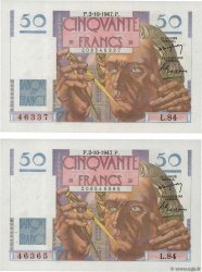 50 Francs LE VERRIER Lot FRANCE  1947 F.20.09