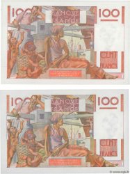 100 Francs JEUNE PAYSAN Lot FRANKREICH  1946 F.28.10 ST