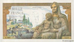 1000 Francs DÉESSE DÉMÉTER  FRANKREICH  1942 F.40.04