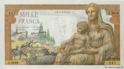 1000 Francs DÉESSE DÉMÉTER FRANCE  1943 F.40.17 pr.NEUF