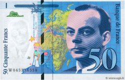 50 Francs SAINT-EXUPÉRY modifié Fauté FRANCE  1997 F.73.04 pr.NEUF
