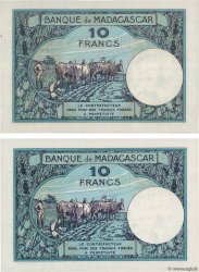 10 Francs Lot MADAGASCAR  1948 P.036 UNC