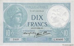 10 Francs MINERVE modifié  FRANCE  1942 F.07.31