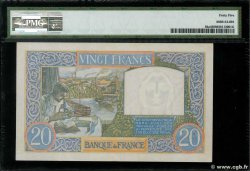 20 Francs TRAVAIL ET SCIENCE FRANKREICH  1940 F.12.02 fVZ