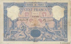 100 Francs BLEU ET ROSE FRANCIA  1904 F.21.18 BC