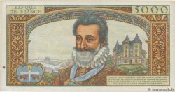 5000 Francs HENRI IV FRANCE  1958 F.49.06 TTB+