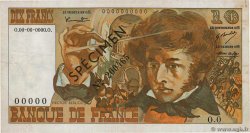 10 Francs BERLIOZ Spécimen FRANCE  1972 F.63.01Sn VF+