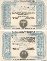 50 Francs BON DE SOLIDARITÉ Lot FRANCE régionalisme et divers  1941 KL.09A SUP